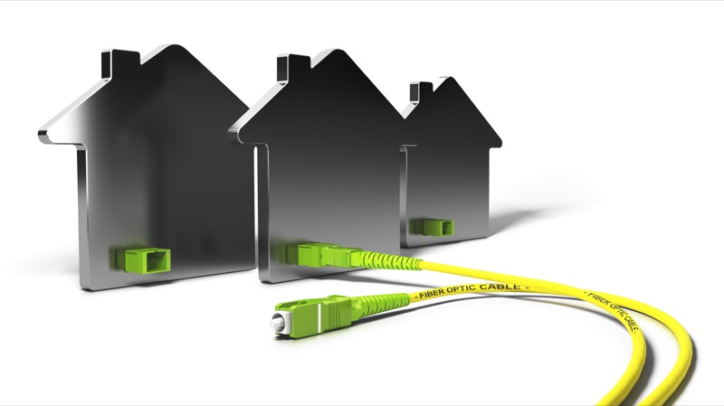 Technology specialists working with fibre optic equipment